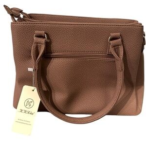 🆕Women Satchel Handle/Shoulder Handbag-Pockets Zipper PU Leather Crossbody - New